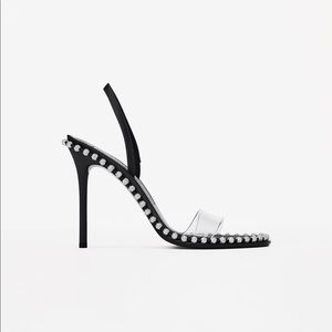 Alexander Wang nova satin crystal sandal